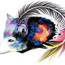 Схема вышивки «Волк»