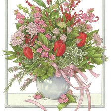 Схема вышивки «Букет»