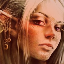 Схема вышивки «серия эльфы(сепия)»