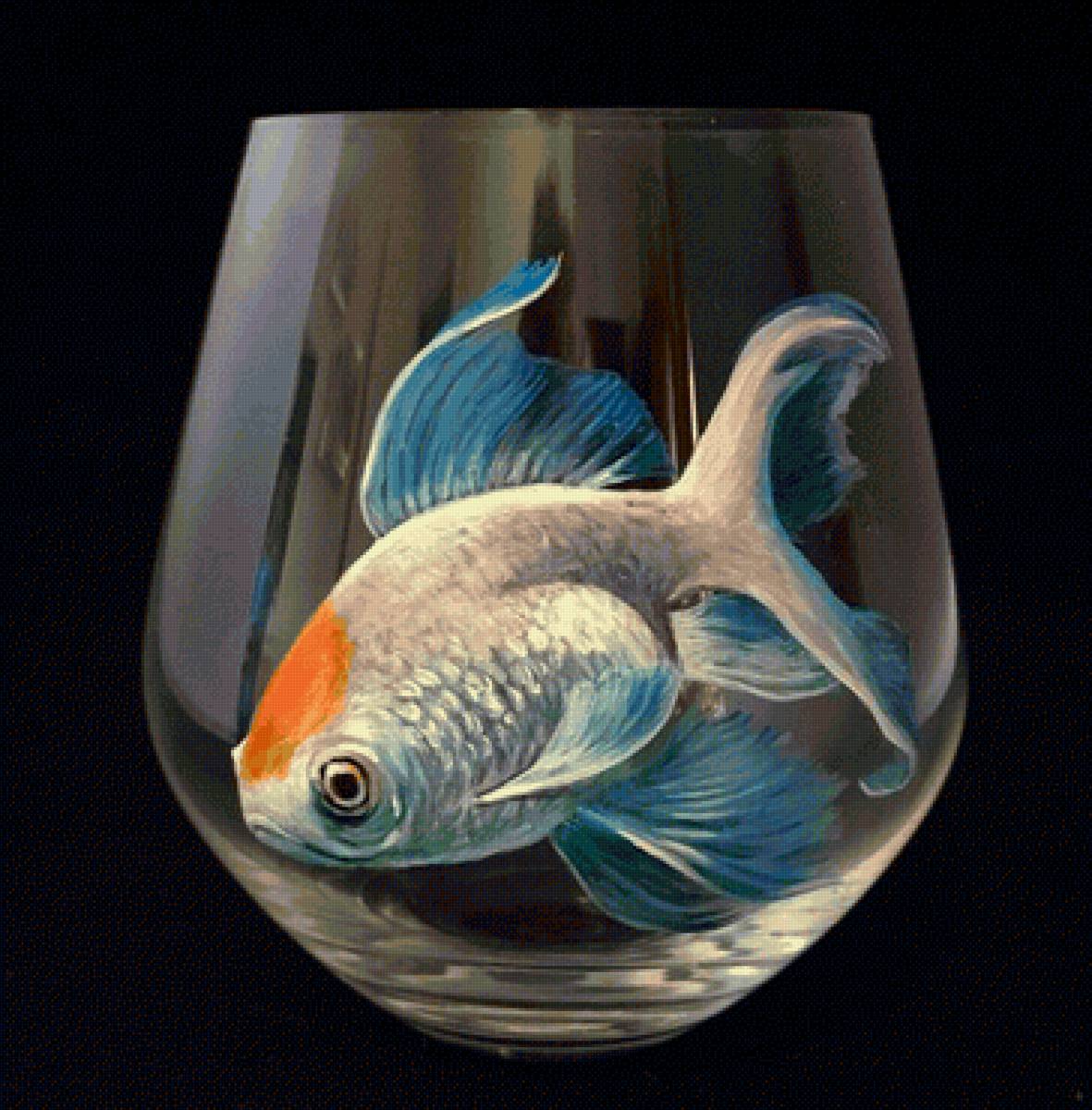 №2229520 - вода, рыба, бокал, аквариум - предпросмотр