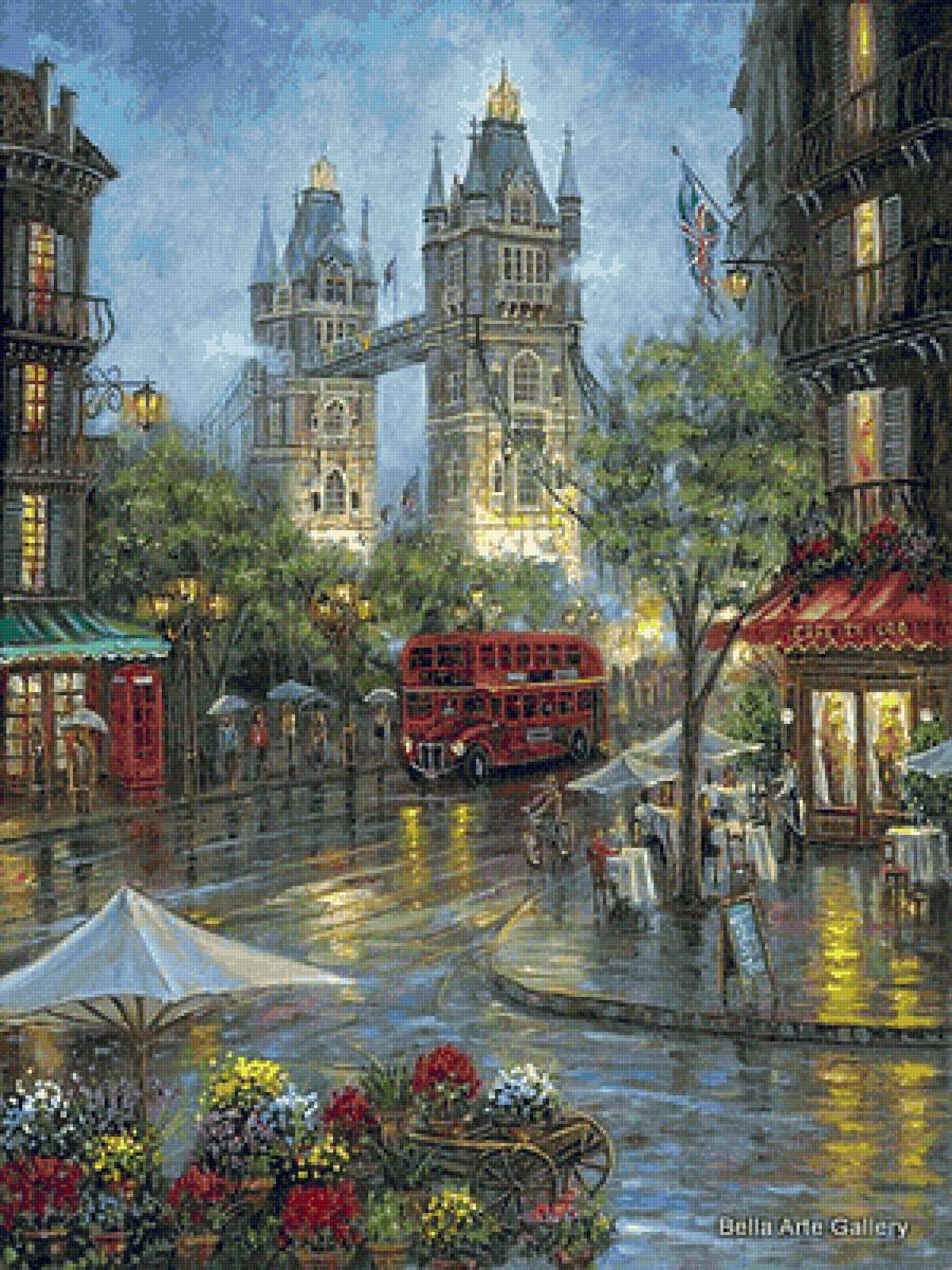 Улица Лондона - здания, город, улица, лондон - предпросмотр