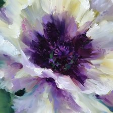 Схема вышивки «белый мак»