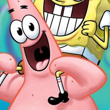 Схема вышивки «Spongebob and patrick»