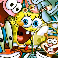 Схема вышивки «Spongebob cast»