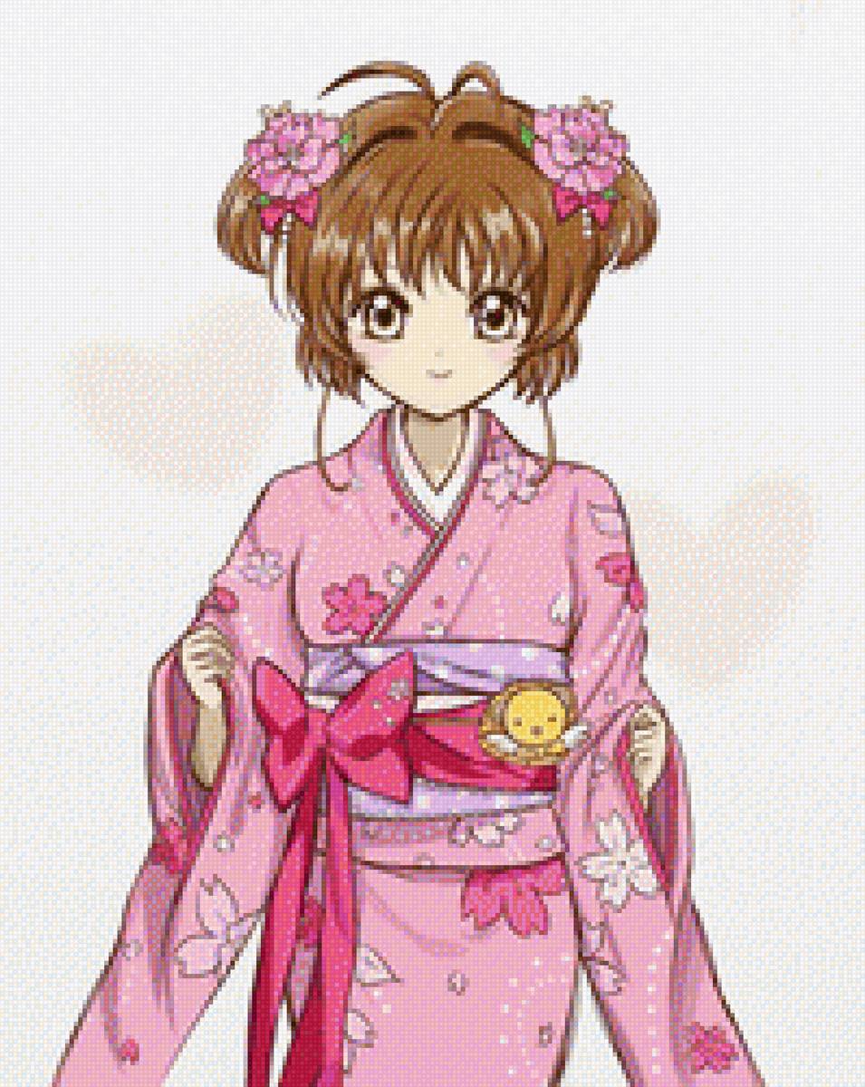 Sakura in kimono - предпросмотр
