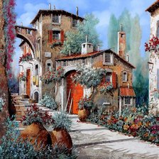 Схема вышивки «Городской пейзаж»