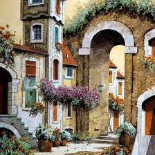 Схема вышивки «Улочка»