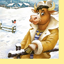 Схема вышивки «Серия "Бычки, коровки"»