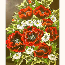 Схема вышивки «Серия "Маки".»