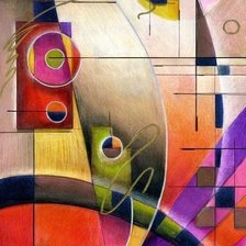 Схема вышивки «Абстракция/ Кандинский»