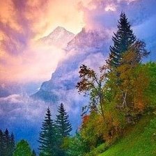 Схема вышивки «Пейзаж»