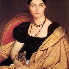 Схема вышивки «Девушка с веером»