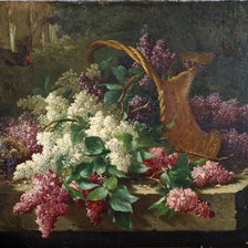 Схема вышивки «сирень»