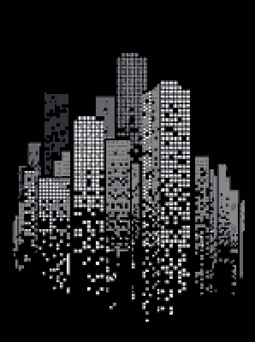 Небоскребы для вязания в технике интарсия - предпросмотр