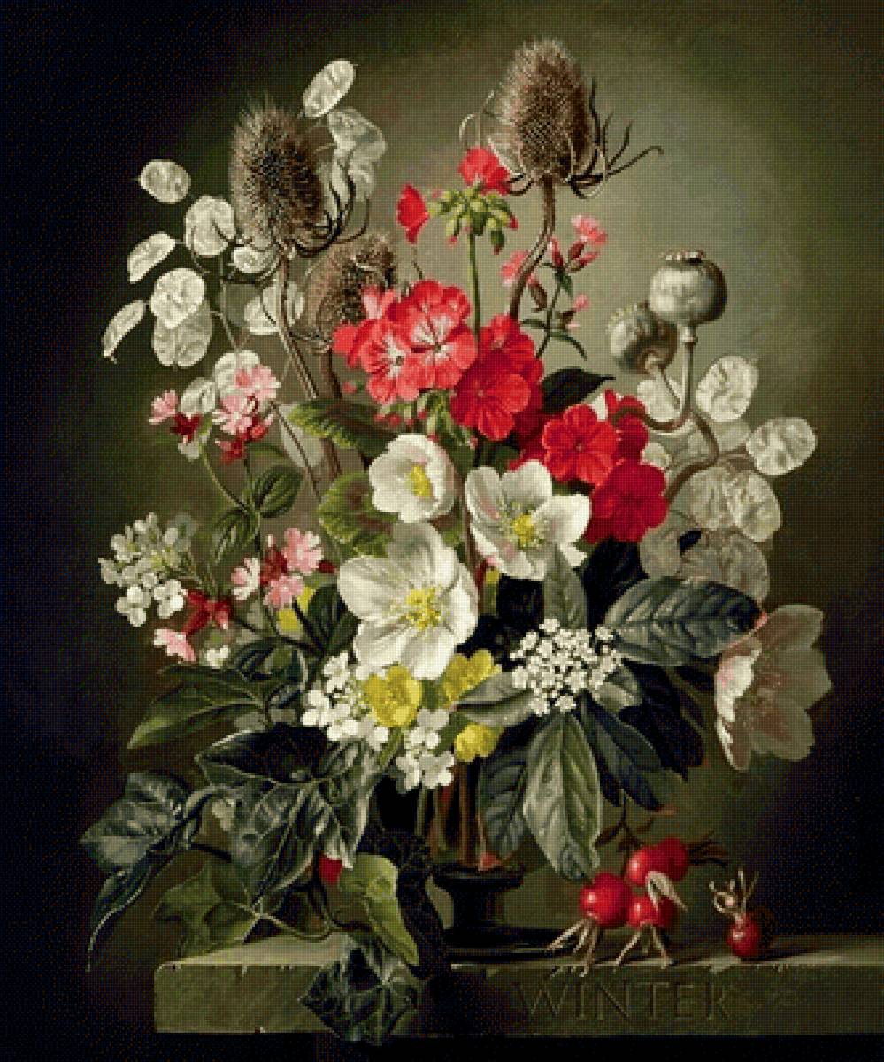 Натюрморт - цветы, натюрморт, букет - предпросмотр