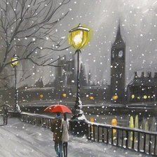 Схема вышивки «Зимний променад»