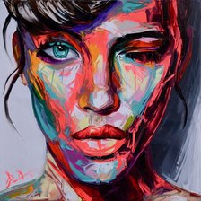 Схема вышивки «Девушка»