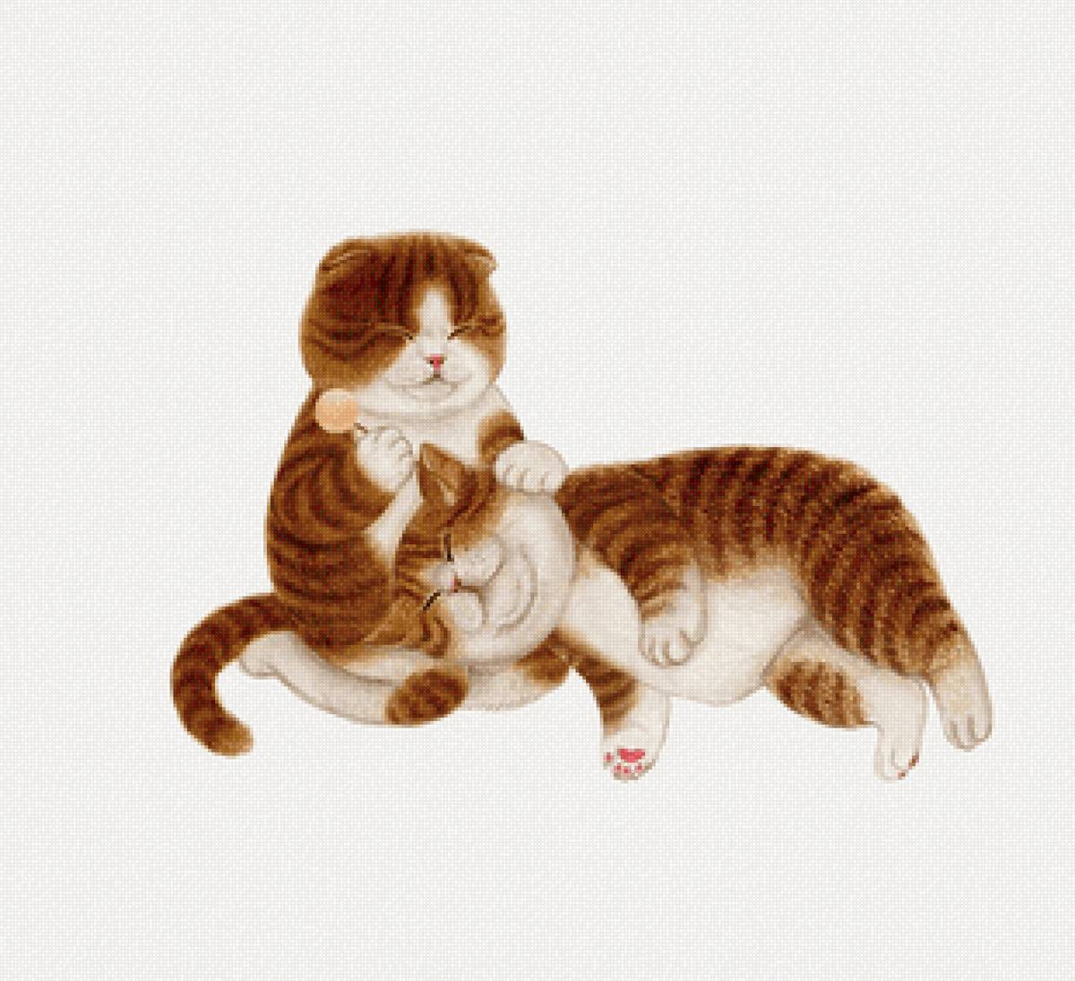 Друзья - животные, котята, друзья, кот - предпросмотр