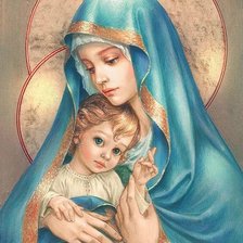 Схема вышивки «Мадонна»