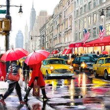 Схема вышивки «DIA LLUVIOSO NEW YORK»