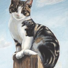 Схема вышивки «Gato.»