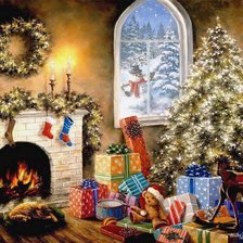 Схема вышивки «Новый год»