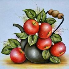 Схема вышивки «Chaleira com maça.»