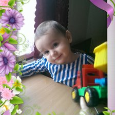 Схема вышивки «Внученька Лера»