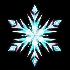 Схема вышивки «Снежинка Эльзы»