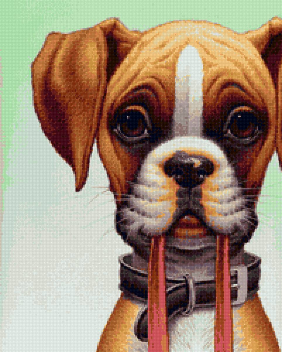 Малыш - язычок, щенок, боксер, собака - предпросмотр