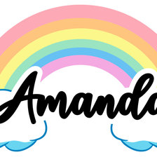 Схема вышивки «Amanda Arcoiris»