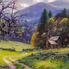 Схема вышивки «The Route is the Goal.»