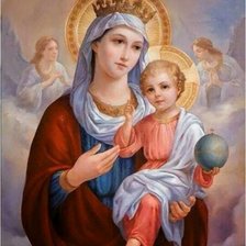 Схема вышивки «Мать и дитя 2»