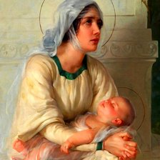 Схема вышивки «Женщина с ангелом 8»