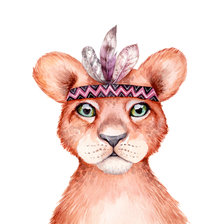 Схема вышивки «Львенок»