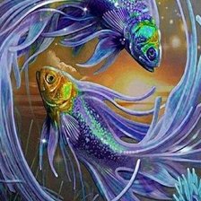 Схема вышивки «Betta Fish»