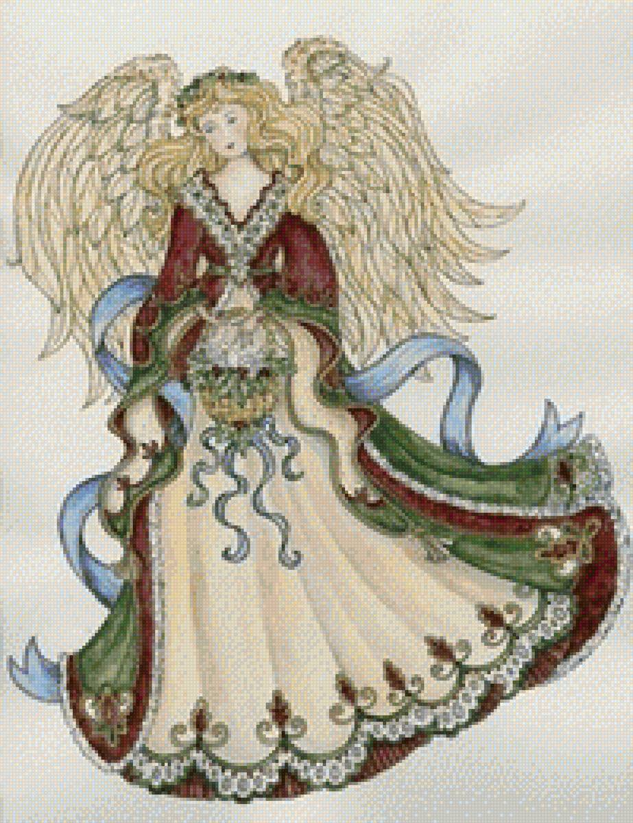 Angel with Basket - angel - предпросмотр