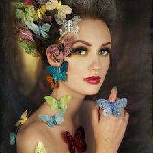 Схема вышивки «mariposas»