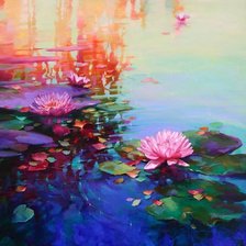 Схема вышивки «Лотос»