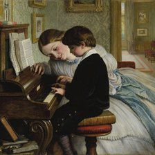 Схема вышивки «Урок музыки»