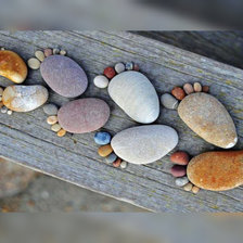 Схема вышивки «Следы»