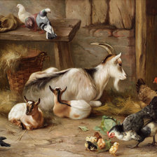 Схема вышивки «двор»