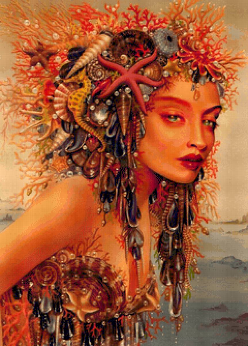 sirena con coral 2 - sirena con coral 2 - предпросмотр