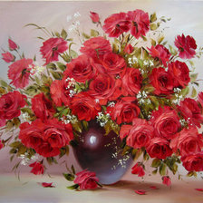 Схема вышивки «rosas»