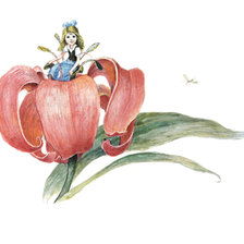 Схема вышивки «дюймовочка б.диодоров»