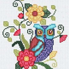 Схема вышивки «buho»