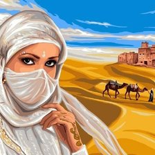 Схема вышивки «глаза востока»