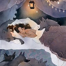 Схема вышивки «Спящая»