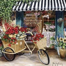 Схема вышивки «Цветочная лавка»