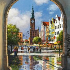 Схема вышивки «Арка в город»